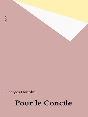 cover image of Pour le Concile